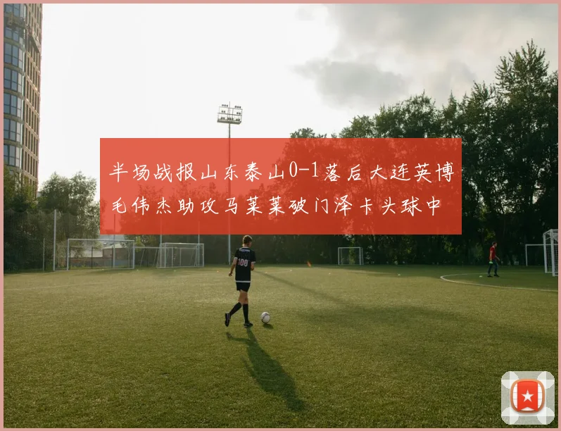 半场战报山东泰山0-1落后大连英博毛伟杰助攻马莱莱破门泽卡头球中柱